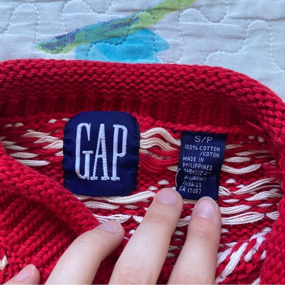 Vintage 90s GAP Chunky Patterned Knit Sweater ♥️ - Picture 5 of 6